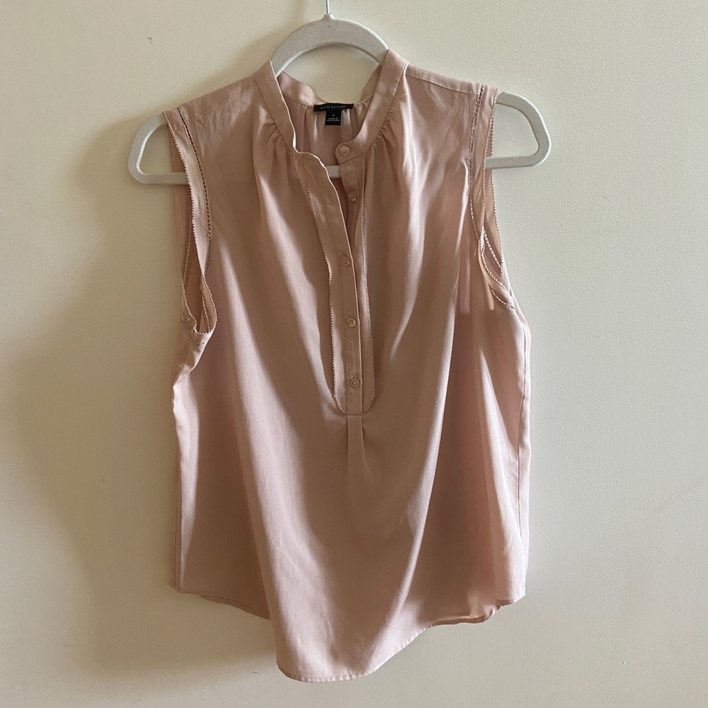 Pale pink sleeveless top